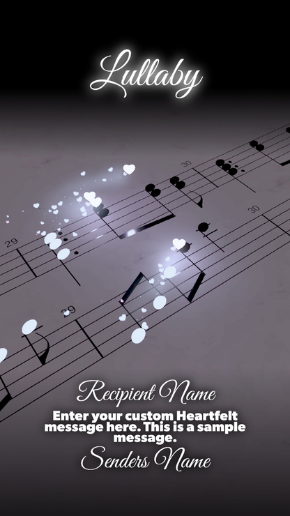 Signature Collection: Build a Video - Brahms Lullaby ($40.00)